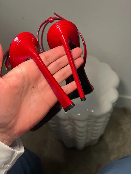 Saint Laurent 110mm Nuit sandals in Tibet Ted - Picture 11 of 17